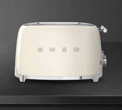 Grille-pain TSF03CREU 4 Tranches Crème - SMEG -Les Amateurs De Café toast4creme