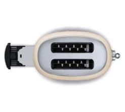 Grille-pain TSF01CREU 2 Tranches Crème - SMEG -Les Amateurs De Café toast dessus creme