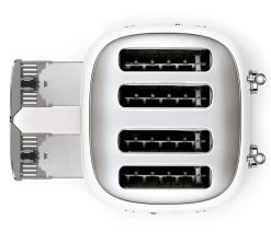 Toaster TSF03WHEU 4 Tranches Blanc - SMEG -Les Amateurs De Café toaster4tr blanc