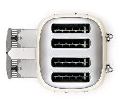 Grille-pain TSF03CREU 4 Tranches Crème - SMEG -Les Amateurs De Café toaster4tr crehaut