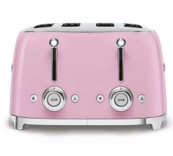 Grille-pain TSF03PKEU 4 Tranches Rose Vernis - SMEG -Les Amateurs De Café toaster4tr rose4
