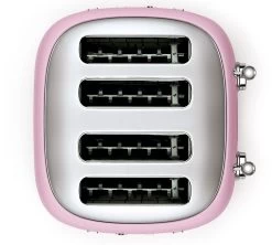 Grille-pain TSF03PKEU 4 Tranches Rose Vernis - SMEG -Les Amateurs De Café toaster4tr rose6