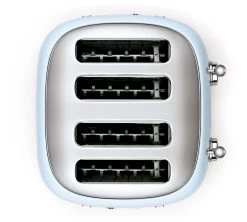 Grille-pain Smeg TSF03PBEU 4 Tranches Bleu Azur -Les Amateurs De Café toaster4tra blaz