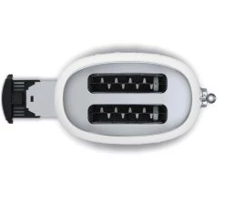 Grille-pain TSF01WHEU 2 Tranches Blanc - SMEG -Les Amateurs De Café toaster blc fente
