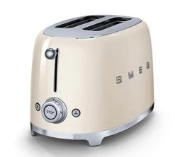 Grille-pain TSF01CREU 2 Tranches Crème - SMEG -Les Amateurs De Café toaster bouton creme
