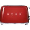 Grille-pain SMEG TSF01RDEU 2 Tranches Rouge -Les Amateurs De Café toaster rouge
