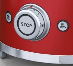 Grille-pain SMEG TSF01RDEU 2 Tranches Rouge 10 Grille-pain SMEG TSF01RDEU 2 Tranches Rouge -Les Amateurs De Café toaster rouge zoom