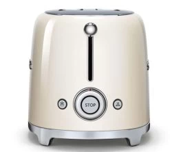 Grille-pain TSF01CREU 2 Tranches Crème - SMEG -Les Amateurs De Café toaster smeg cotecreme