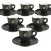 Tasses - ZICAFFE - Tasses Et Sous-tasses Noires 7 Cl -Les Amateurs De Café zicaffe noirx6
